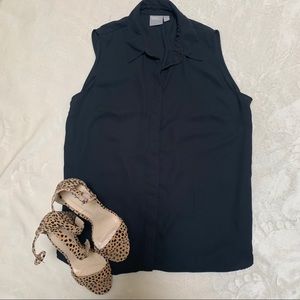 ASOS black sleeveless blouse